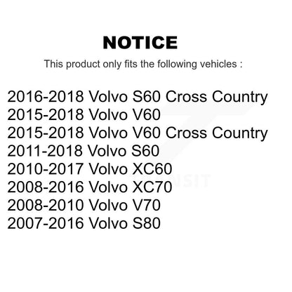 Suspension Stabilizer Bar Link Kit Rear TOR-K750398 For Volvo XC60 XC70 S60 V60