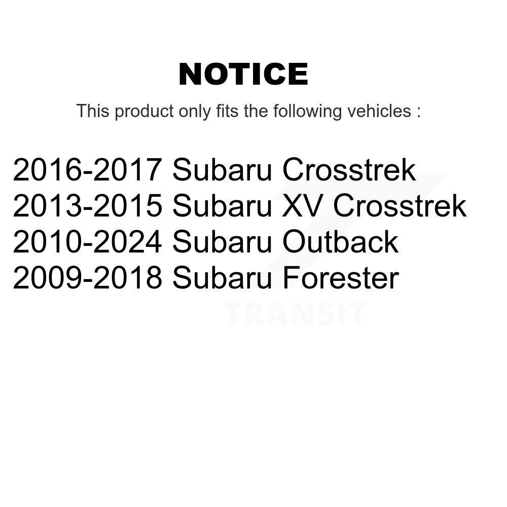 Suspension Stabilizer Bar Link Kit Rear TOR-K750404 For Subaru Outback Forester