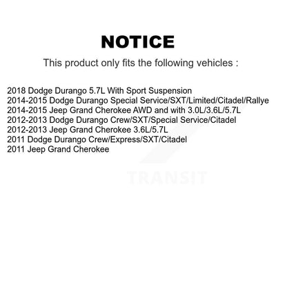 Suspension Stabilizer Bar Link Kit Front Left TOR-K750578 For Jeep Grand Dodge