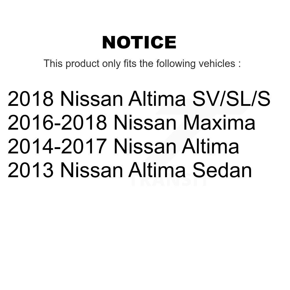 Suspension Stabilizer Bar Link Kit Rear Left TOR-K750662 For Nissan Altima