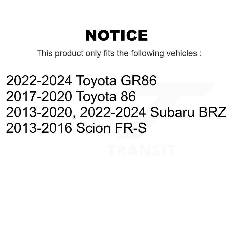 Suspension Stabilizer Bar Link Kit Front TOR-K750668 For Subaru BRZ Scion FR-S