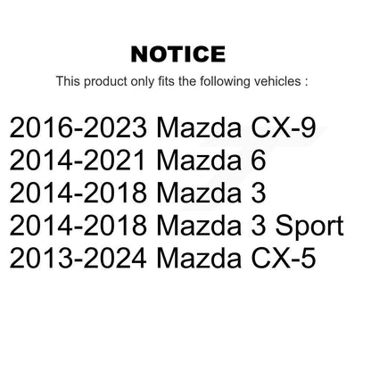 Suspension Stabilizer Bar Link Kit Rear Left TOR-K750671 For Mazda CX-5 3 CX-9 6