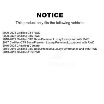 Suspension Stabilizer Bar Link Kit Front Right TOR-K750673 For Cadillac Camaro