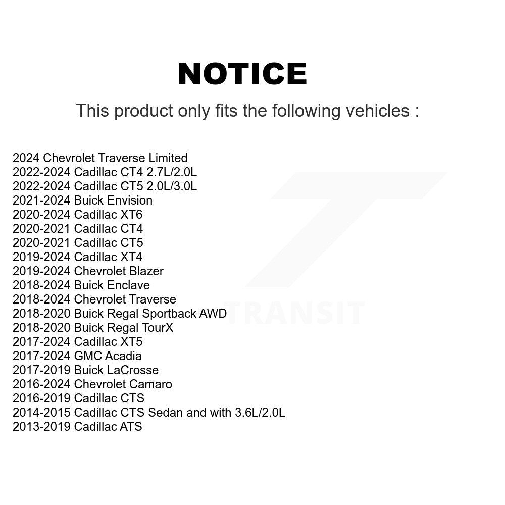 Suspension Stabilizer Bar Link Kit Rear TOR-K750675 For Cadillac Chevrolet Buick