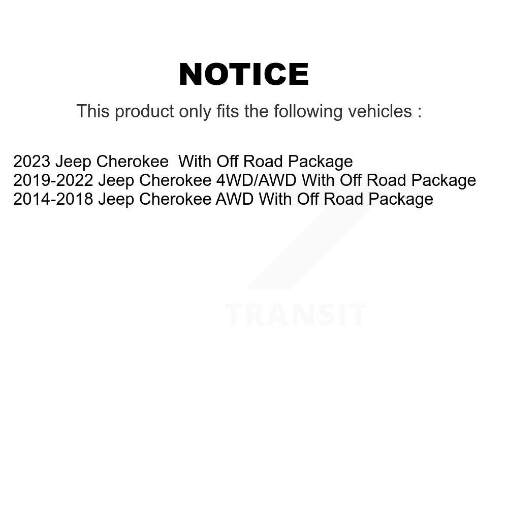 Suspension Stabilizer Bar Link Kit Rear Left TOR-K750713 For Jeep Cherokee