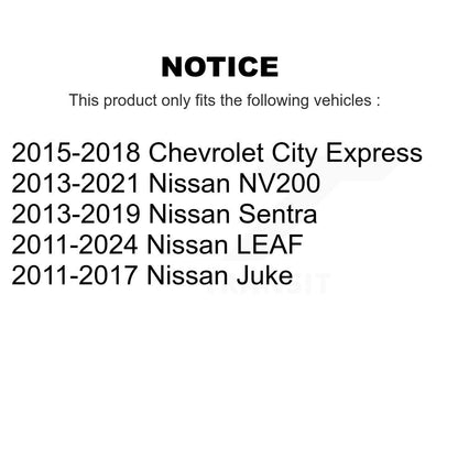 Suspension Stabilizer Bar Link Kit Front TOR-K750746 For Nissan Sentra LEAF Juke