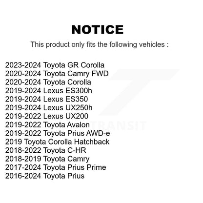 Suspension Stabilizer Bar Link Kit Rear TOR-K750912 For Toyota Corolla Camry GR