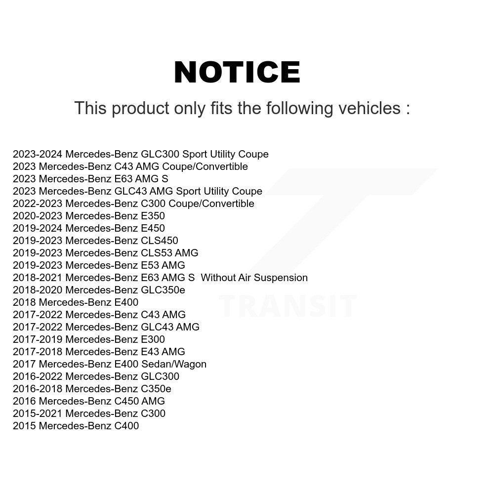 Suspension Stabilizer Bar Link Kit Rear Right TOR-K750917 For Mercedes-Benz C300