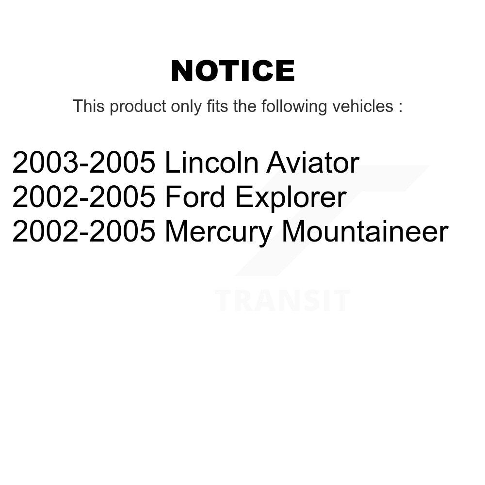 Suspension Stabilizer Bar Link Kit Rear TOR-K80033 For Ford Explorer Lincoln