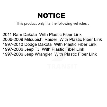 Suspension Stabilizer Bar Link Kit Rear TOR-K80244 For Dakota Dodge Jeep Ram TJ