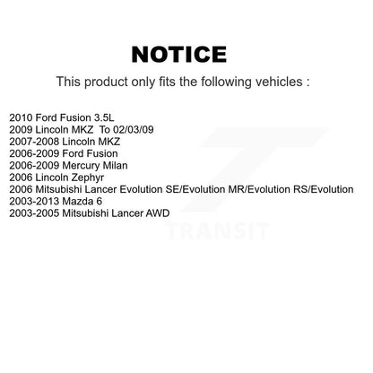 Suspension Stabilizer Bar Link Kit Right TOR-K80250 For Ford Fusion Mazda 6 MKZ