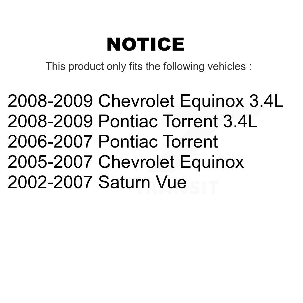 Suspension Stabilizer Bar Link Kit Front Right TOR-K80460 For Chevrolet Equinox
