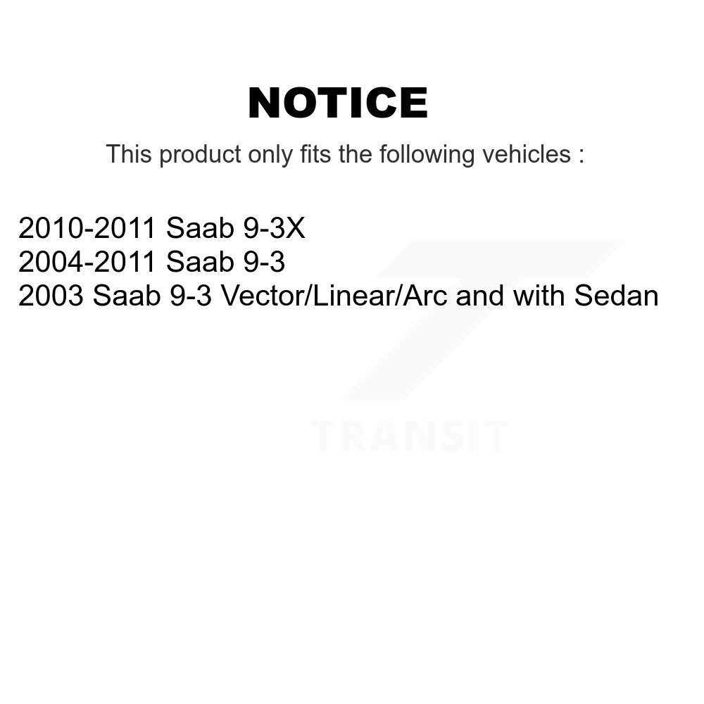 Suspension Stabilizer Bar Link Kit Front TOR-K80477 For Saab 9-3 9-3X