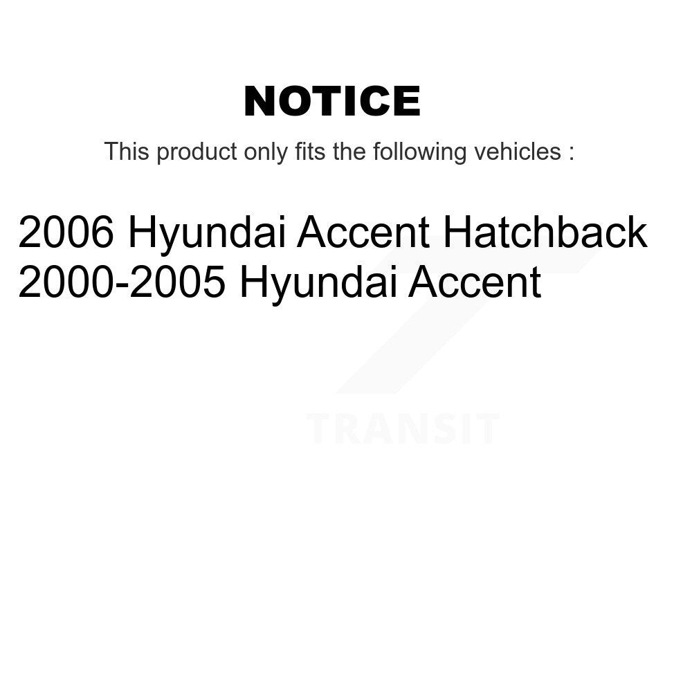 Suspension Stabilizer Bar Link Kit Front Left TOR-K80616 For Hyundai Accent