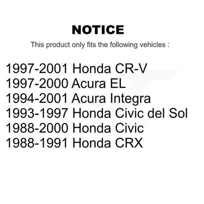 Suspension Trailing Arm Bushing Rear TOR-K80668 For Honda Civic CR-V Acura EL