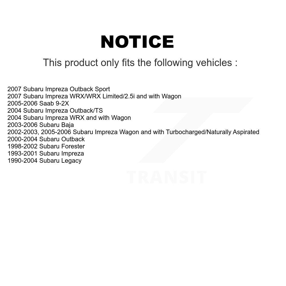 Suspension Stabilizer Bar Link Kit Front TOR-K80693 For Subaru Impreza Legacy