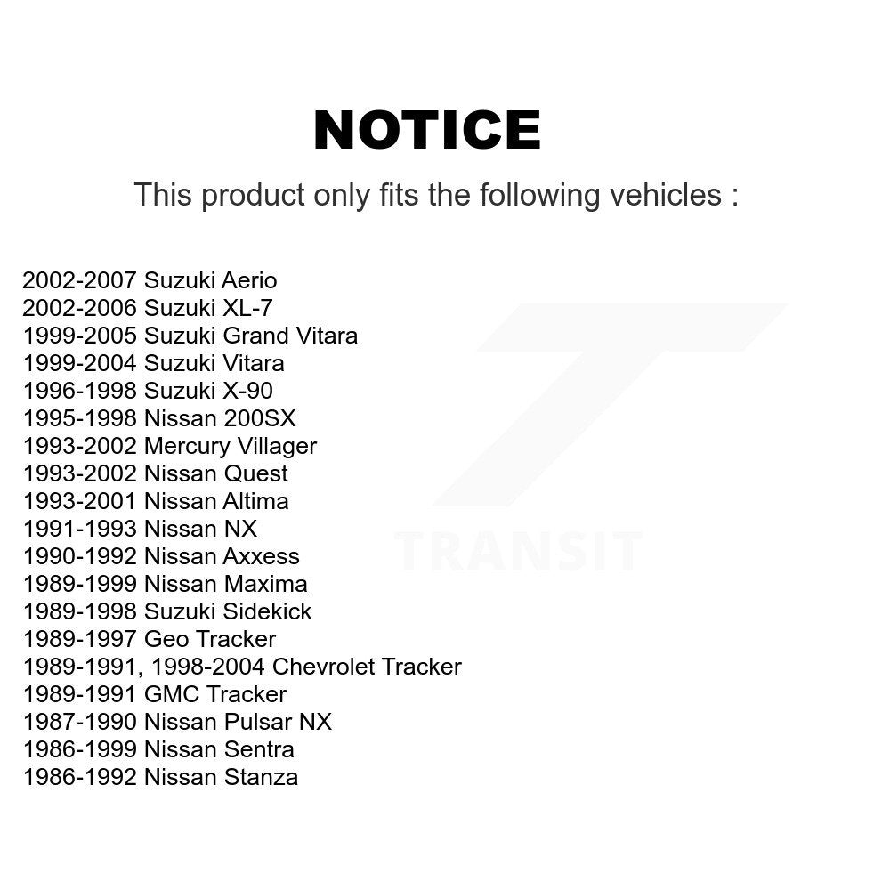 Suspension Stabilizer Bar Link Repair Kit TOR-K90128 For Suzuki Tracker Nissan