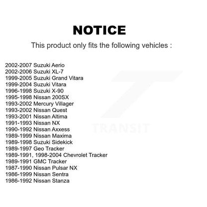 Suspension Stabilizer Bar Link Repair Kit TOR-K90128 For Suzuki Tracker Nissan