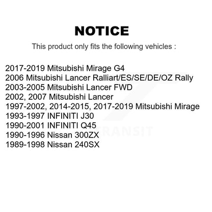 Suspension Stabilizer Bar Link Kit TOR-K90247 For Mitsubishi Mirage Lancer 240SX