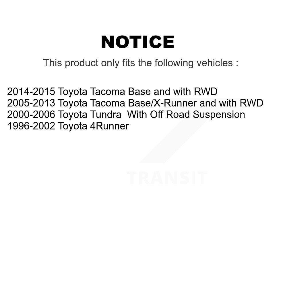 Suspension Stabilizer Bar Link Kit Front TOR-K90681 For Toyota Tacoma Tundra